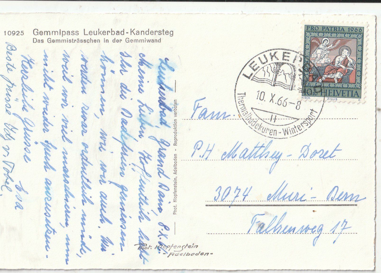 Cartoline postali: Gemmi Passstrasse – Usato da Lumbrein venduto da made02 1