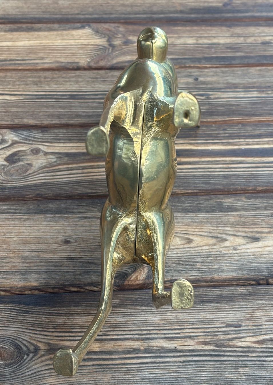 Statuette: grosses Rehkitz solider Messingguss poliert – Usato da Lüchingen venduto da Eeizo 8