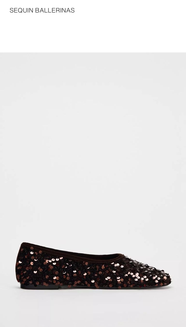 Zara Damenschuhe: Zara Ballerinas with Sequins – Neu (gemäss Beschreibung) aus St. Gallen von look-twice 8