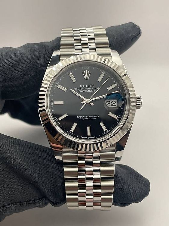 Orologi: Rolex Datejust 41 - Black Dial – Usato da Genève venduto da BeWatched