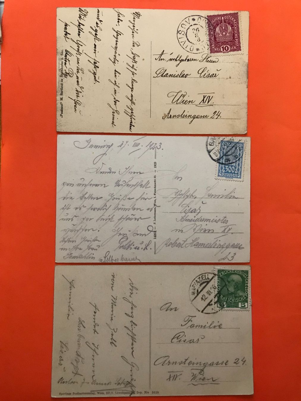 Cartes postales: 3x antike Postkarten – D'occasion à Luzern par mey_s13 1