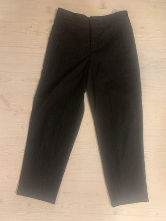 Schwarze Stoffhose Gang Gr. 28 Nadelstreifen