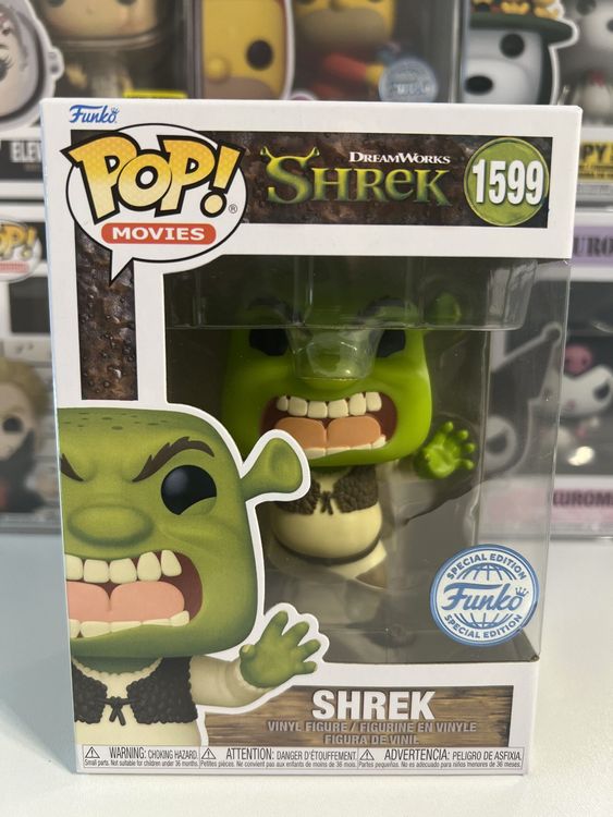 Funko POP Movies Dreamworks Shrek Shrek Angry Face Neu Und 