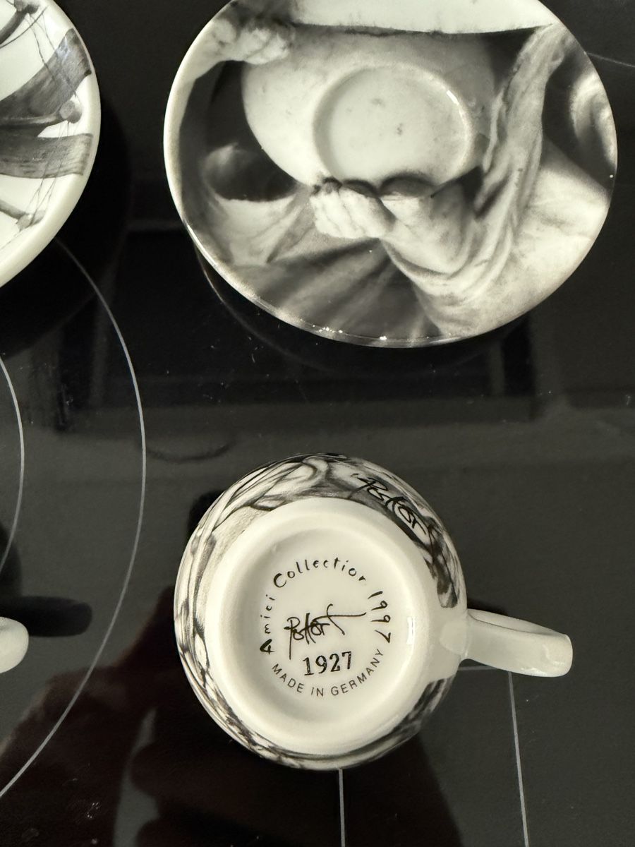 Illy Tazze: 2 x Illy Amici Rare Espresso Cups Set Art Collection – Usato da Zürich venduto da kuengka 2
