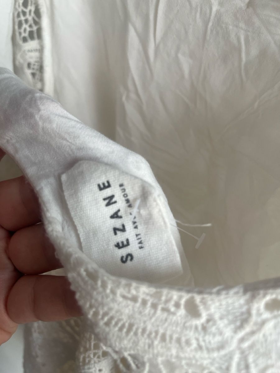 Sezane Kleider: Sézane Kleid weiss Spitze Grösse 34 – Gebraucht aus Zürich von Atelier8009 2