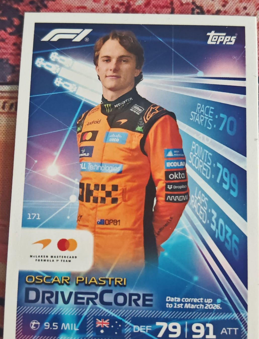 Topps Carte collezionabili: Topps Oscar Piastri 171 – Nuovo (secondo la descrizione) da Muri AG venduto da rei_zp89