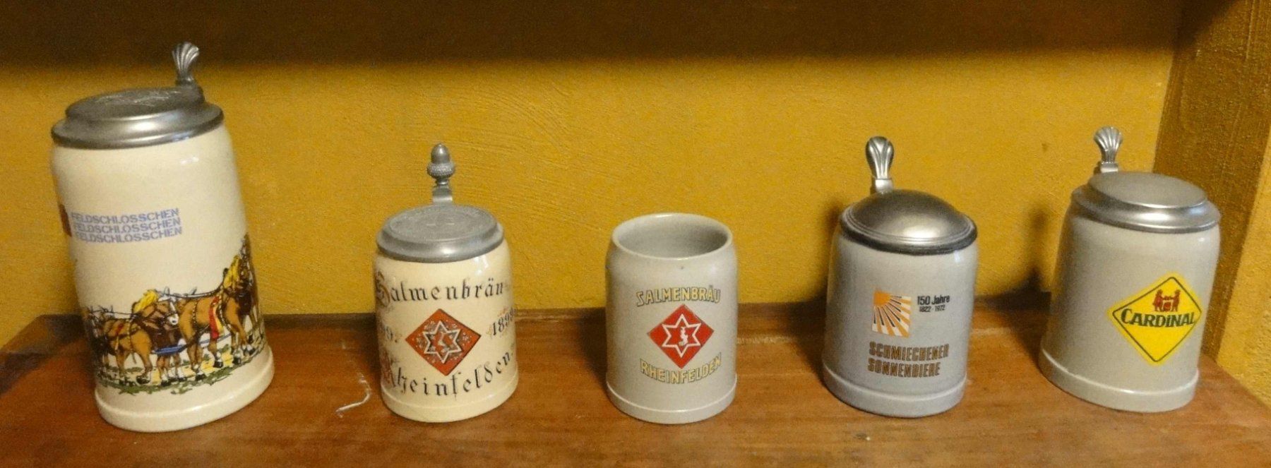 Bicchieri: Bierkrüge mit und ohne Deckel, vor 1990 – Usato da Wohlen AG venduto da Flusslauf 4