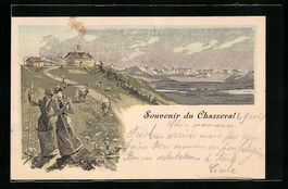 Litho Nods, Berggasthaus auf dem Chasser