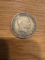 Italienische 1 Lira Muenze von 1814 - Napoleon Imperatore