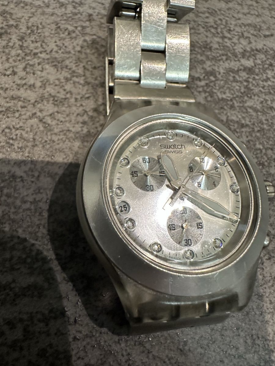 Swatch Orologi: FULL BLOODED SILVER  Swatch Irony Diaphane Chrono – Usato da Altendorf venduto da Quietwater 4