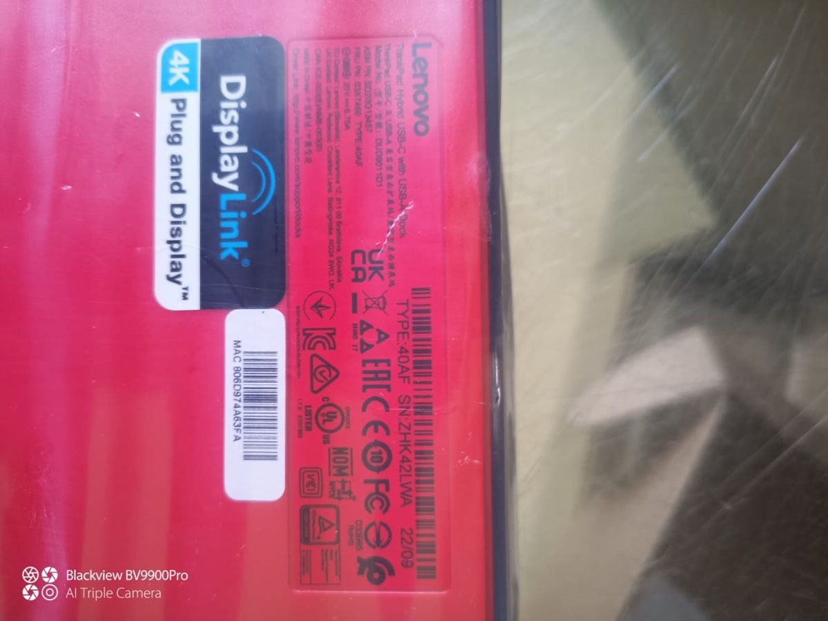Lenovo Docking station: Dockingstation Lenovo ThinkPad 40AE neu – Neuf avec emballage d'origine à Biel/Bienne par Husseinsheikho 5