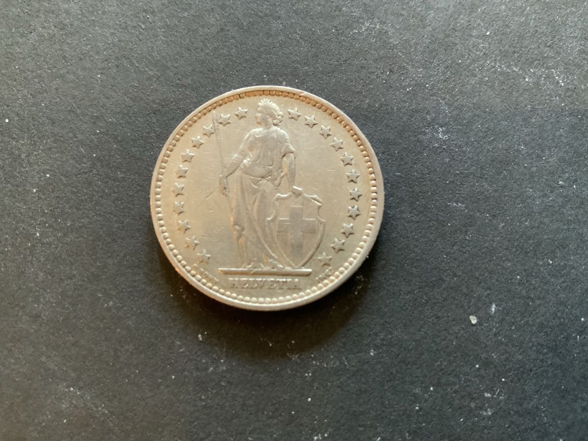 Alle Münzen: 1920 2 FRÄNKLER SILBER SS ++ – Gebraucht aus Beinwil am See von Ricri 2