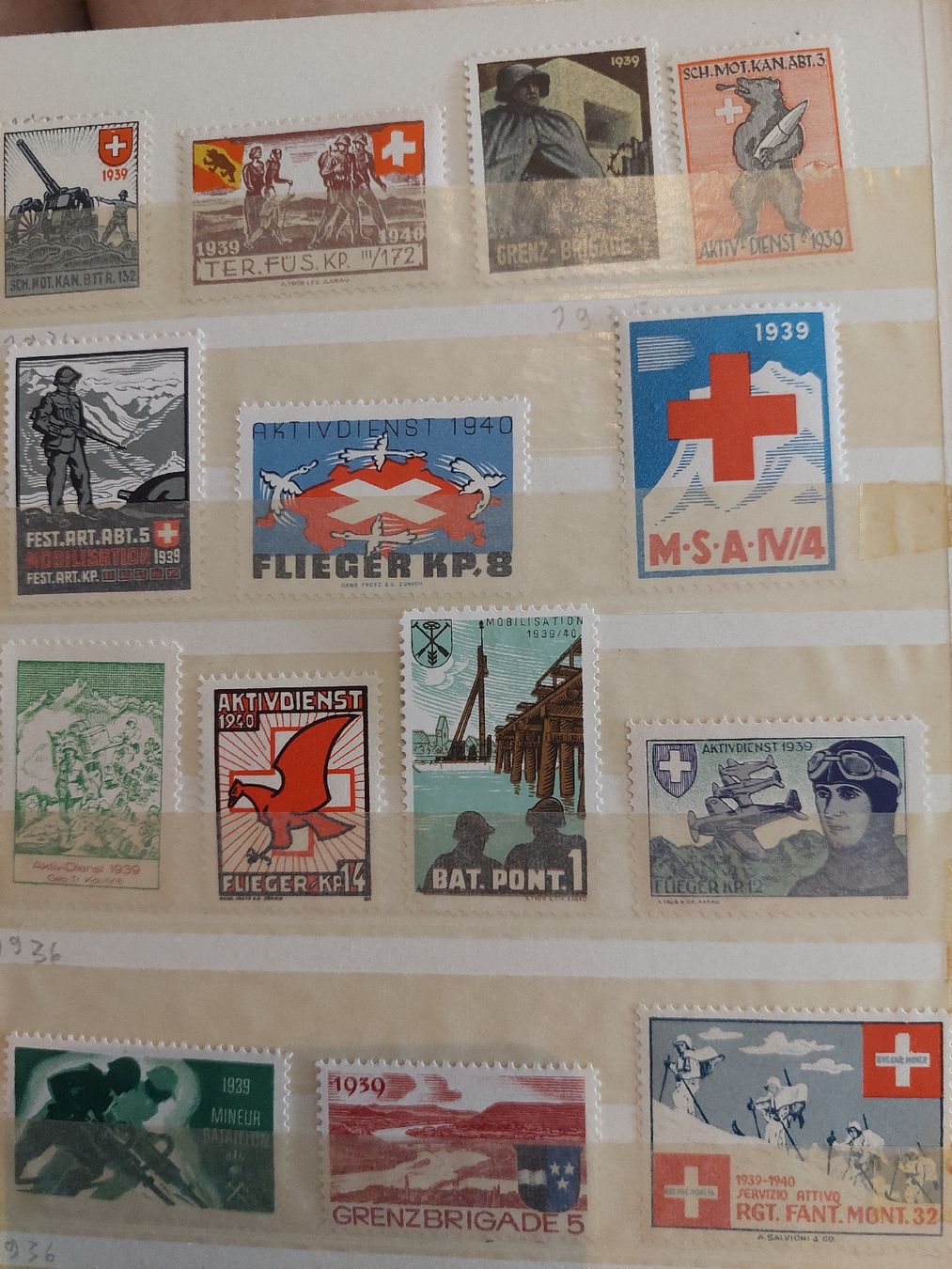 Alle Briefmarken: Timbres Suisse militaire  – Gebraucht aus Le Locle von wchs 6