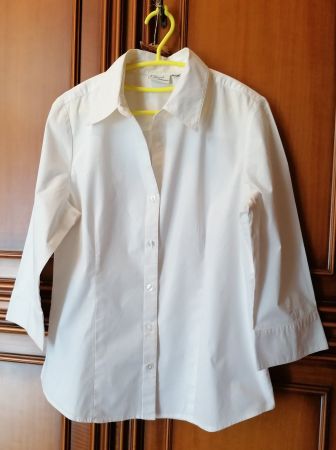 White Sleeve Shirt, Size S - Perfect for any season!