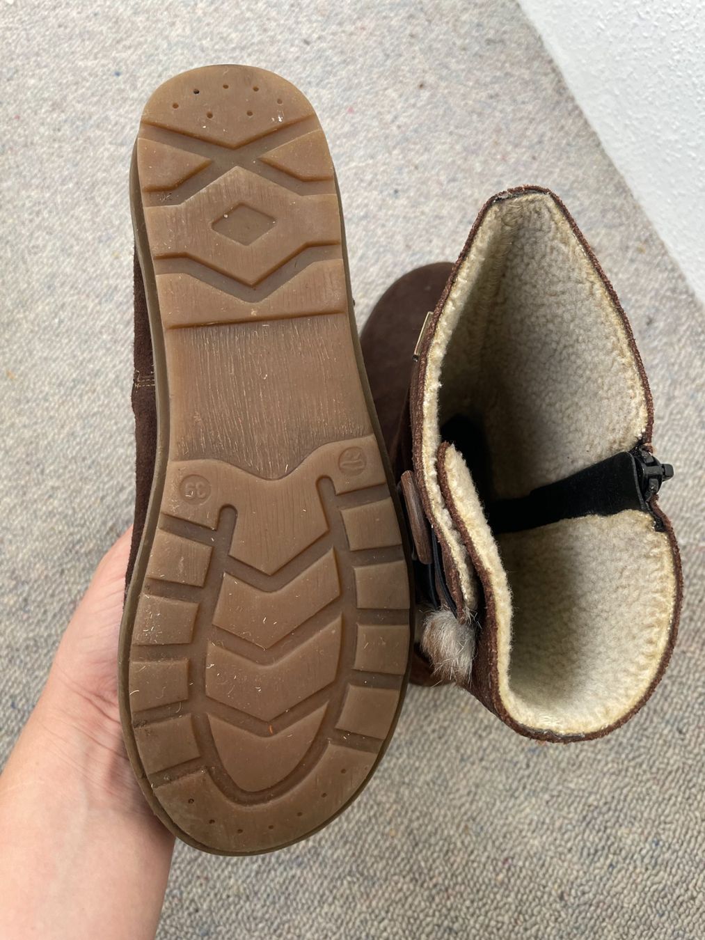 Scarpe da donna: Braune Lederstiefel von Remonte – Usato da Winterthur venduto da jul_v9wx 3
