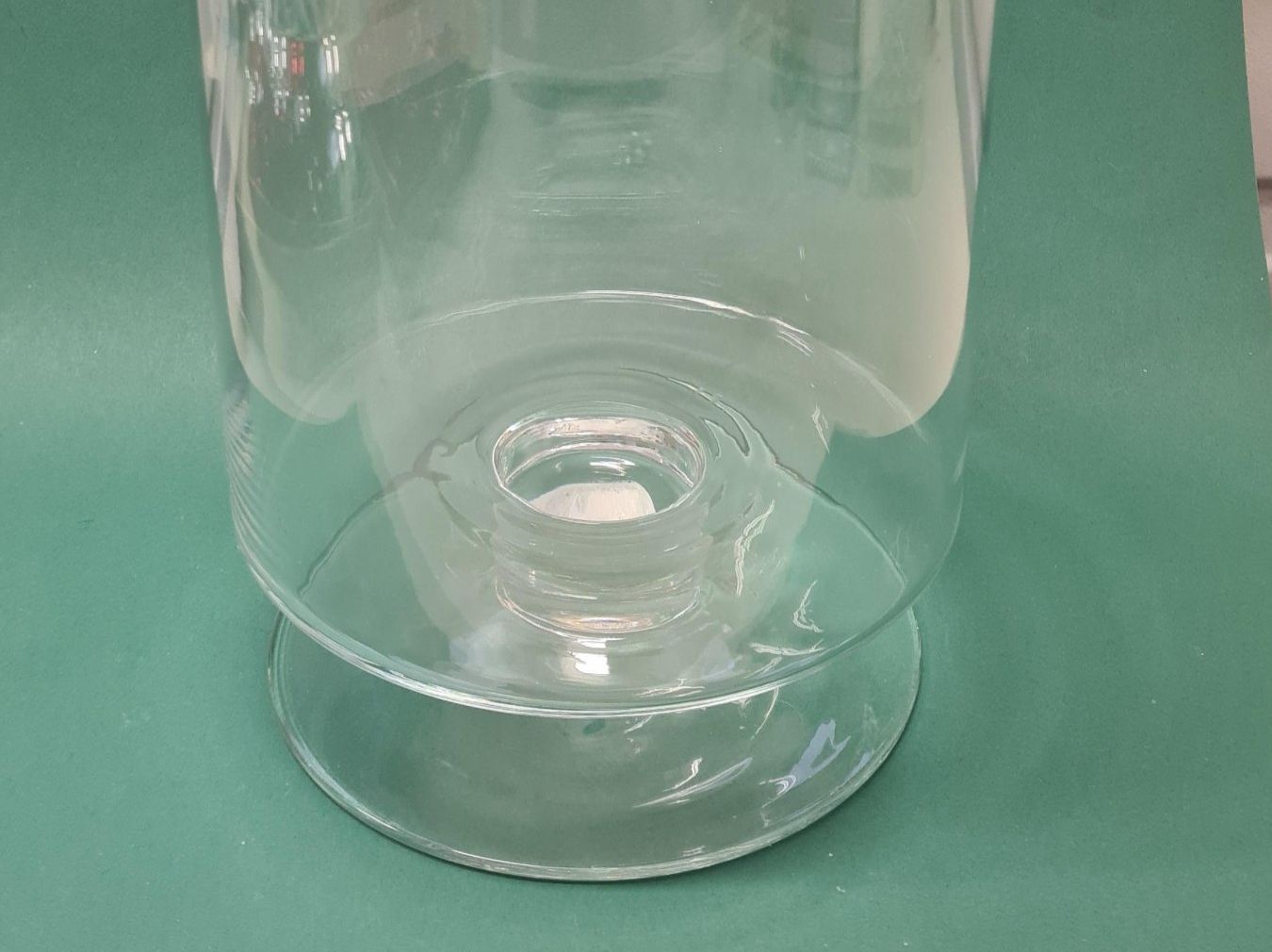 Alle Dekorationen: 1x Windlicht aus Glas mit oder ohne Deko Höhe 34.5cm – Gebraucht aus Urdorf von sumrum 2