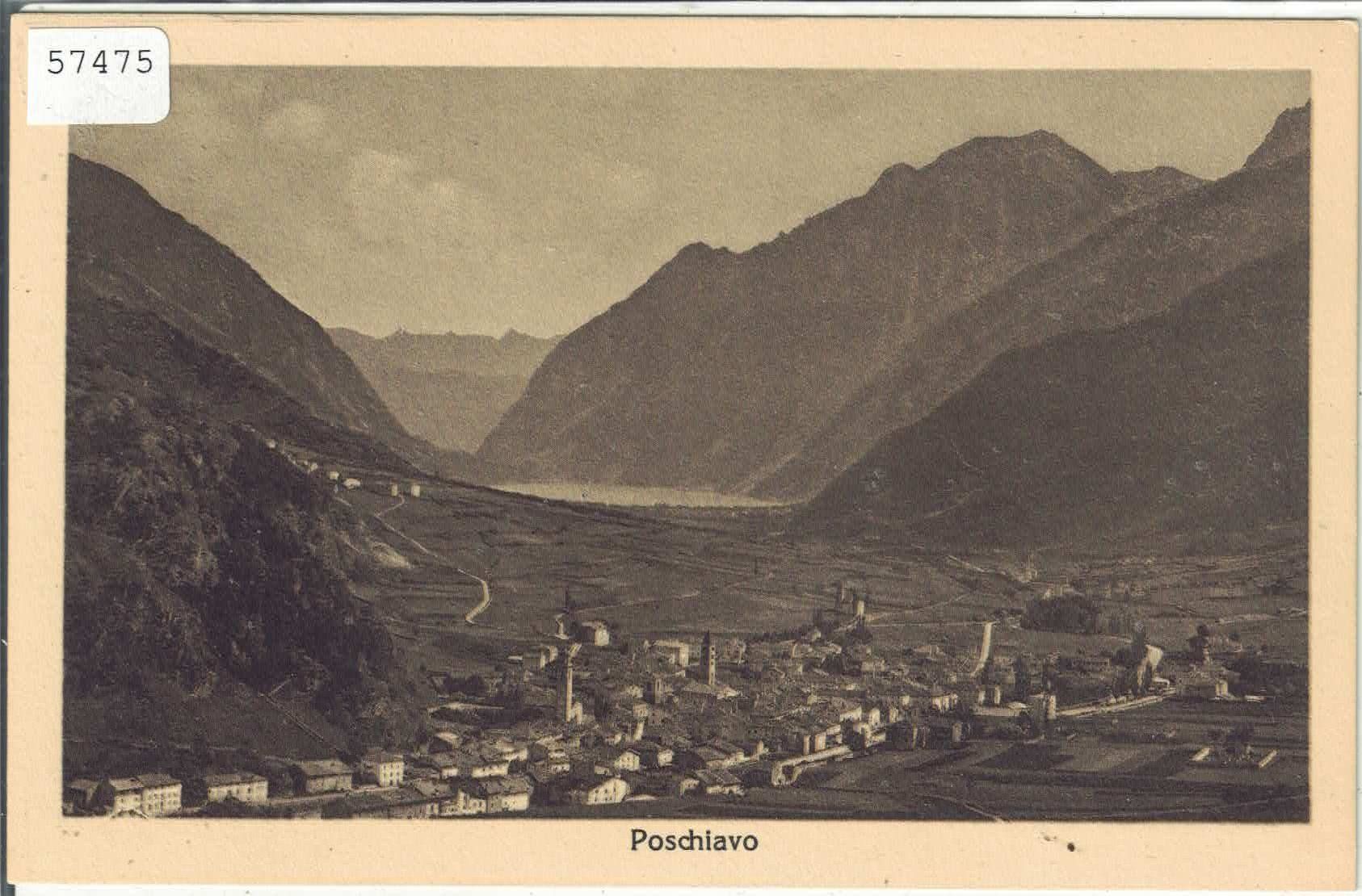 Ansichtskarten: Poschiavo - Vue generale – Gebraucht aus Ettingen von Kartenplanet