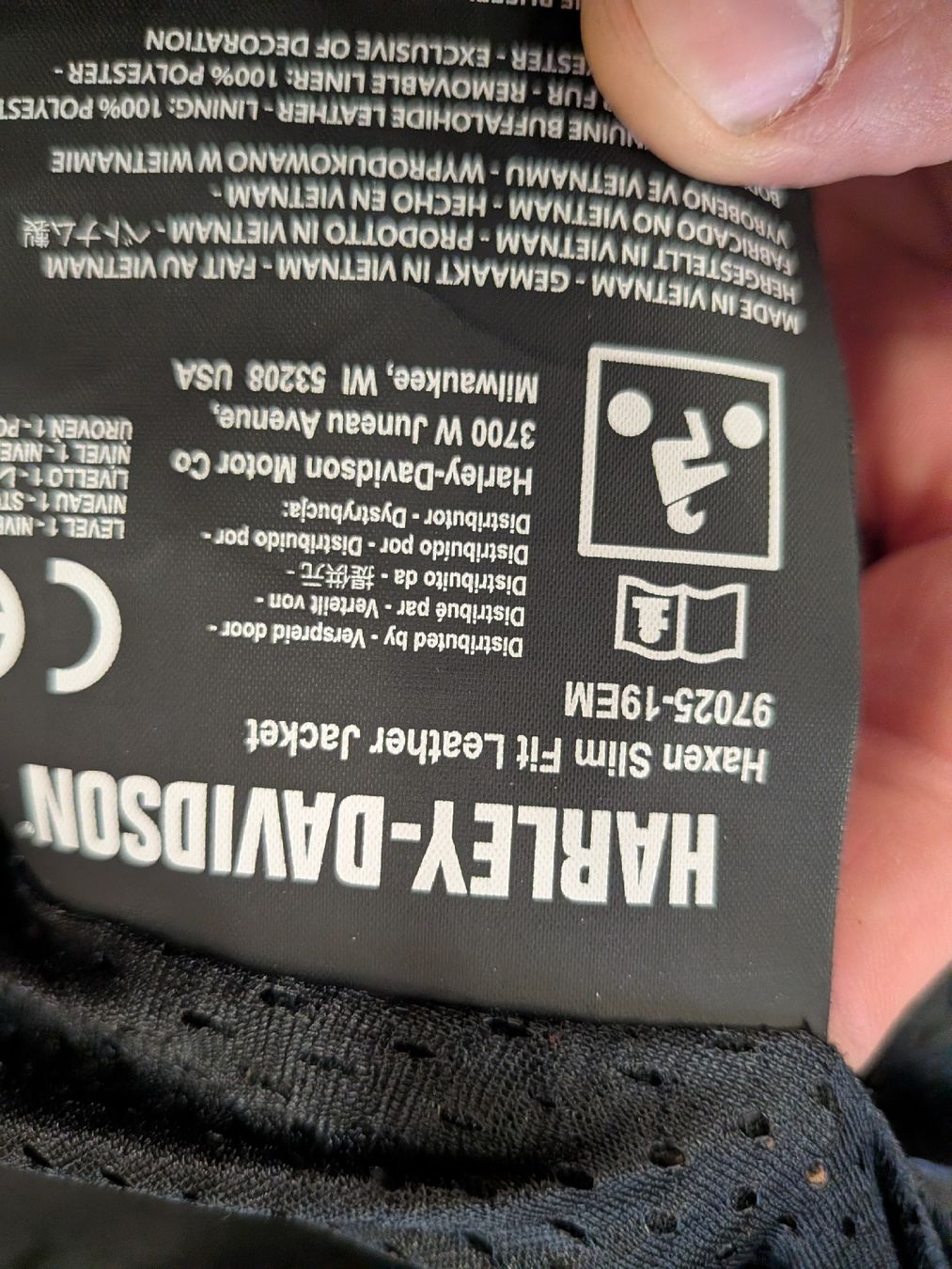 Harley-Davidson Giacche: Veste en cuir Harley – Usato da Vuadens venduto da AlainHarley 2