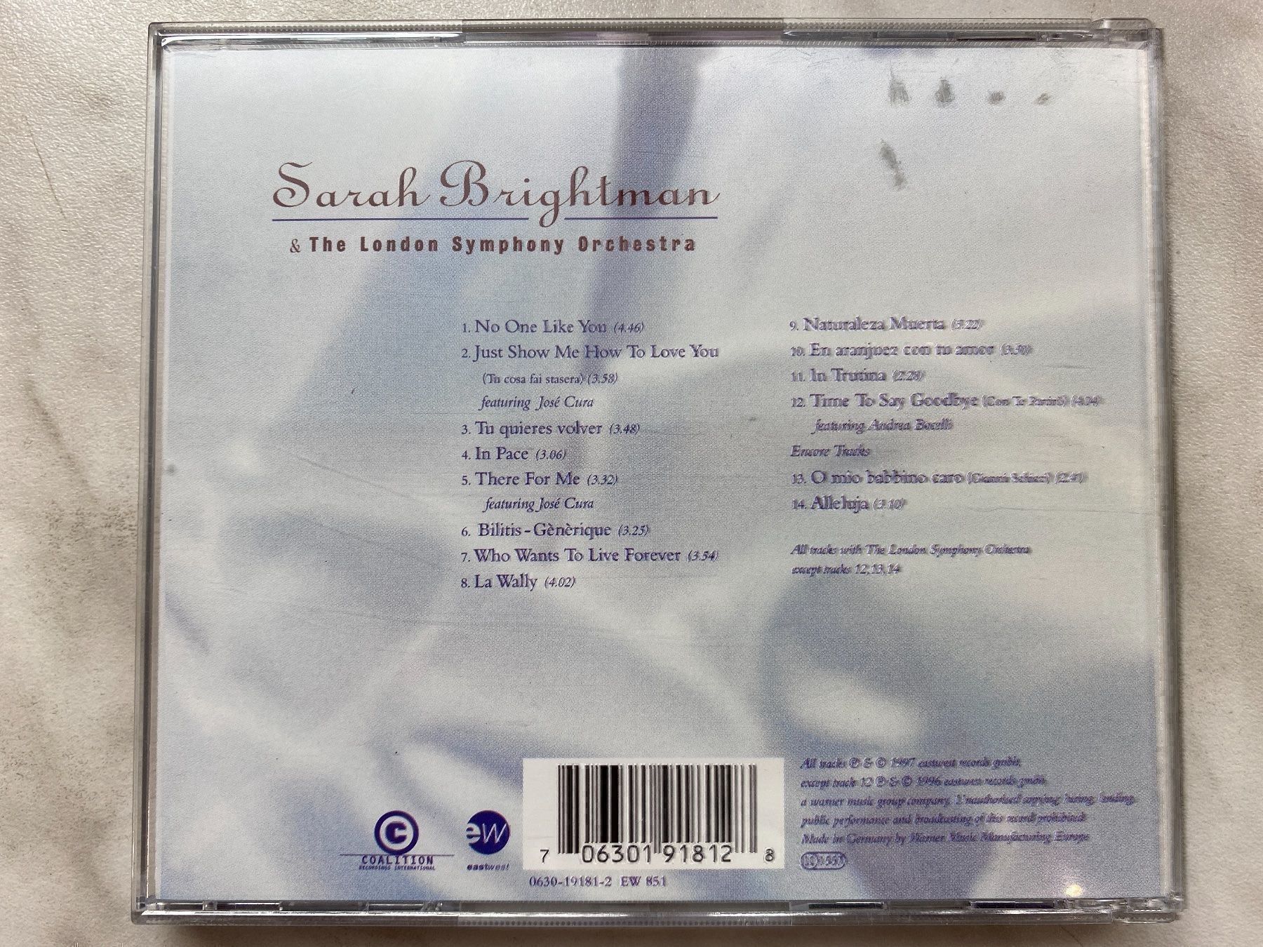 CD: Sarah Brightman - Timeless – Nuovo (secondo la descrizione) da Aigle venduto da St_anger 1