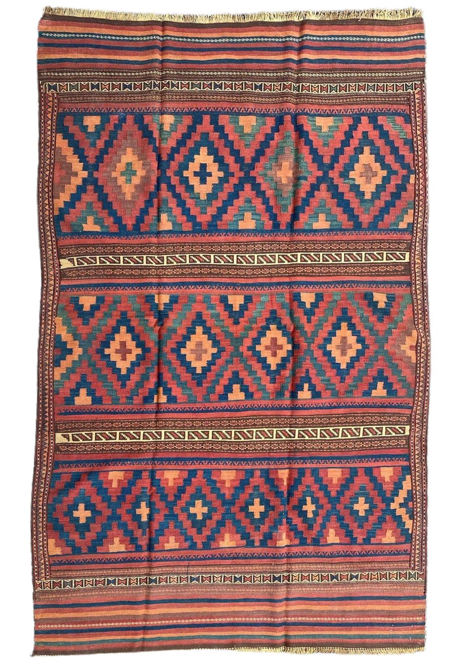 Kelim Tappeti: Kelim Flachgewebe Teppich Adreskani 264 x 167 cm – Usato da Eglisau venduto da Teppichportal 1