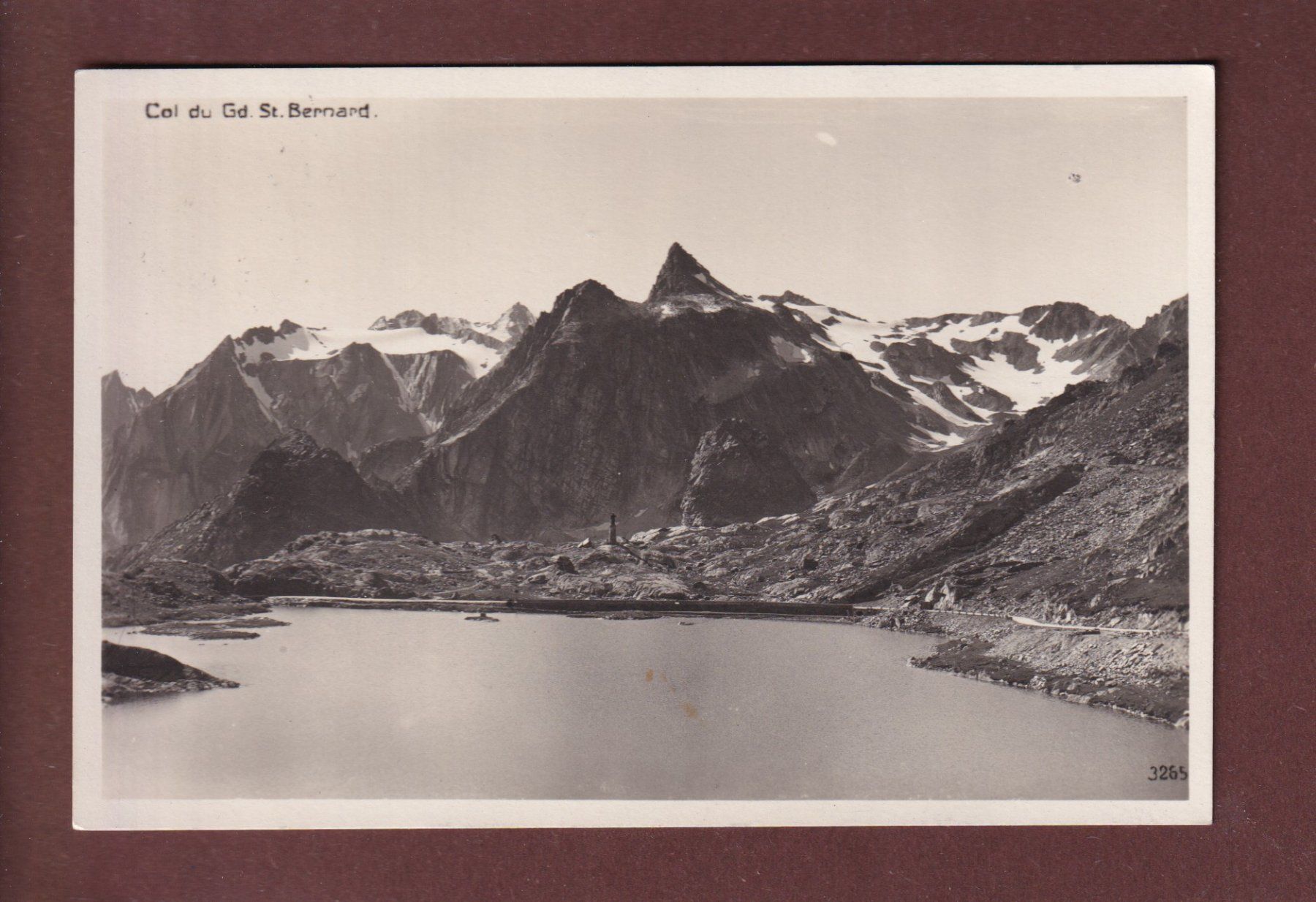 Cartoline postali: Col du GRAND-SAINT-BERNARD - 1928 – Usato da Pully venduto da nicecards