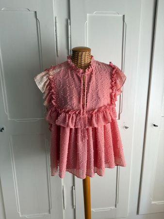 STELLA NOVA - Chiffon Blusentop rosa M