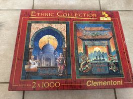 Clementoni Puzzle 2 in 1: Taj Mahal & Li Jiang River, 2x1000