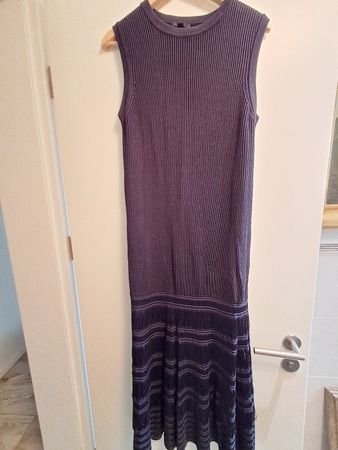 Robe tricot longue COS sans manches bleu foncé taille M