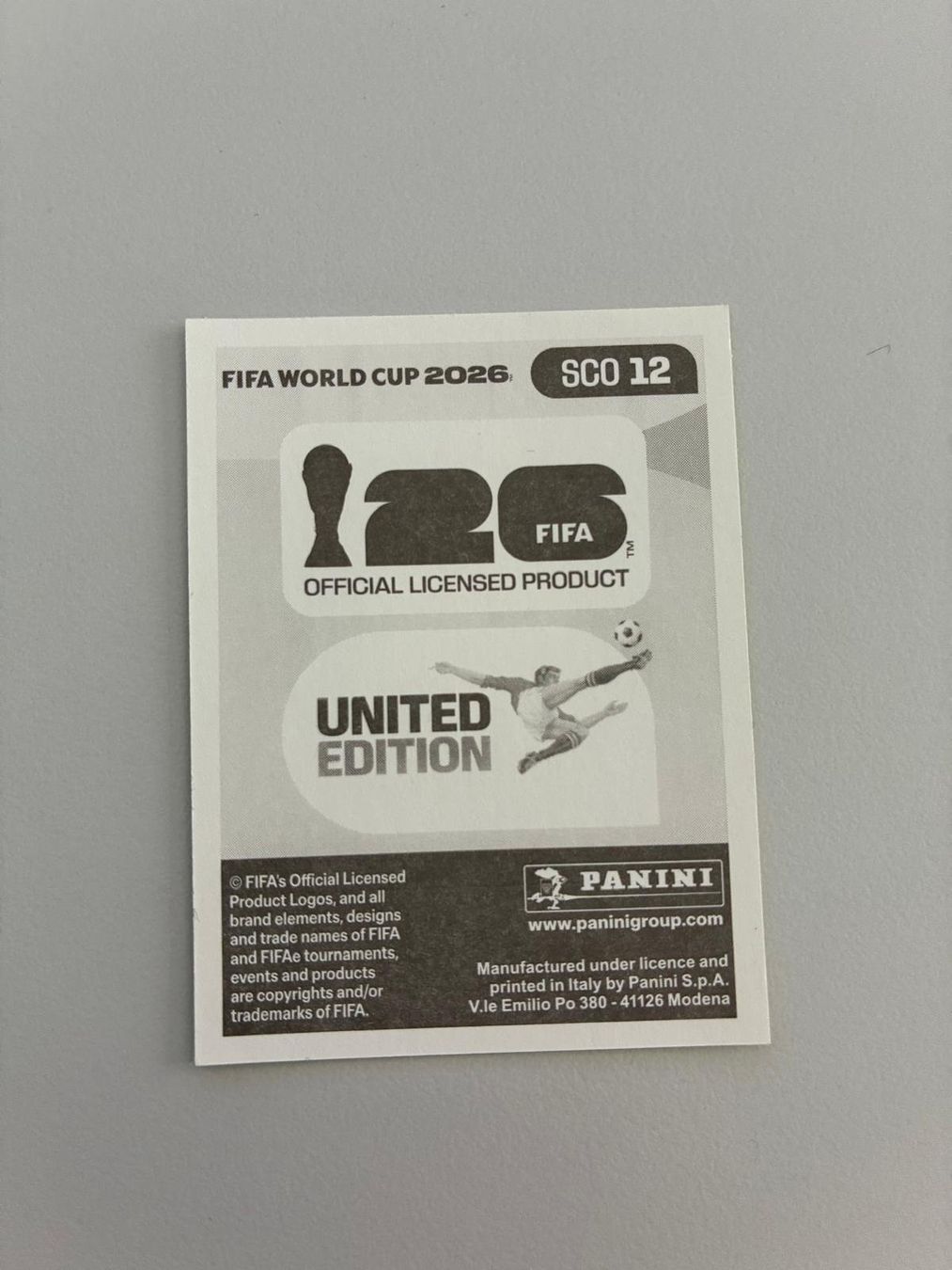 Panini Carte collezionabili: Carte panini 2026 - SCO 12 – Nuovo (secondo la descrizione) da La Neuveville venduto da Ibo2300 1
