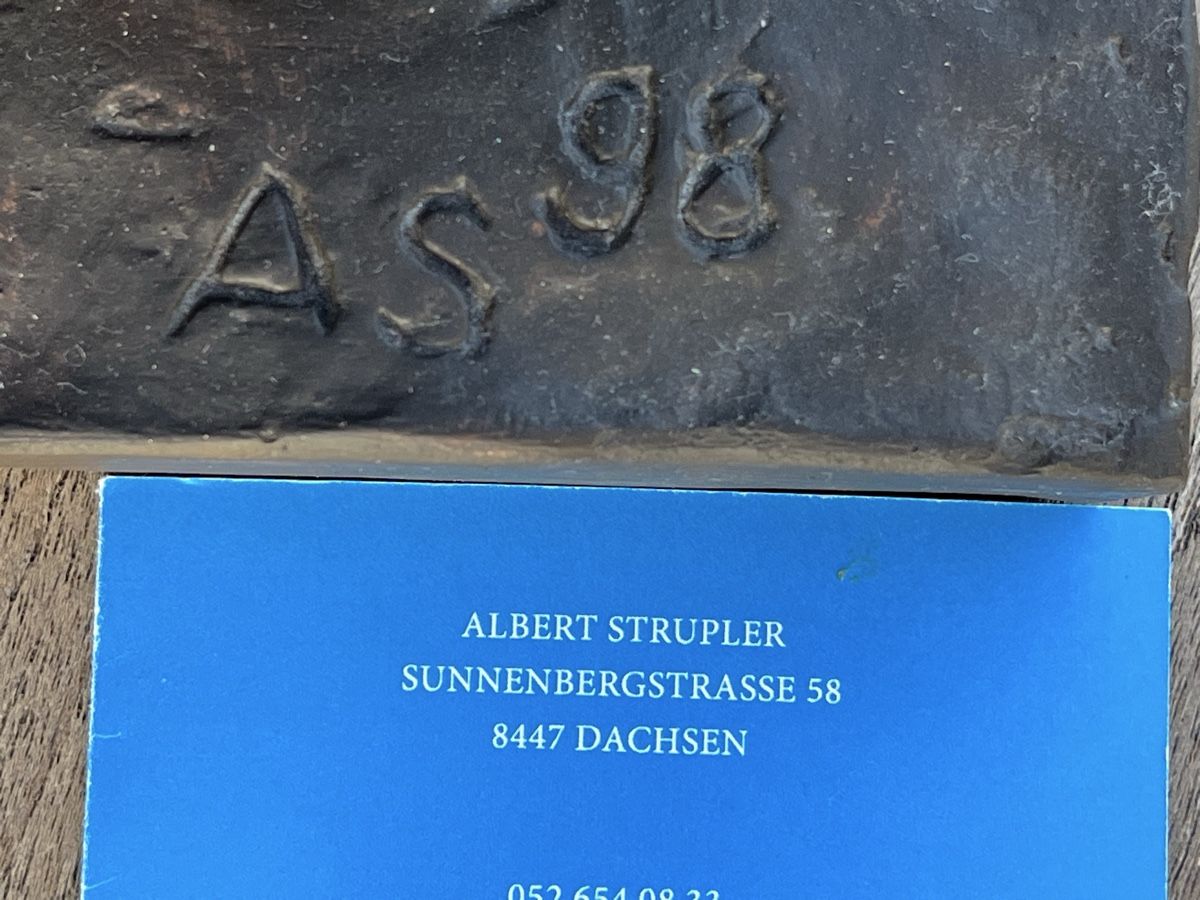 Sculture & Statue: Elegante Skulptur "Sitzende" von Albert Strupler, 1998 – Nuovo (secondo la descrizione) da Wiesendangen venduto da Pinacle 9