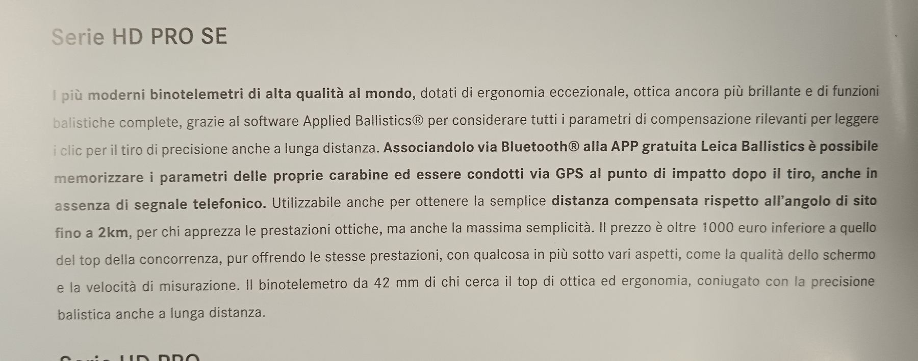 Leica Binocoli: Leica Geovid HD 10x42 PRO SE  – Nuovo e nell'imballaggio originale da domodossola venduto da Fernglaser 4