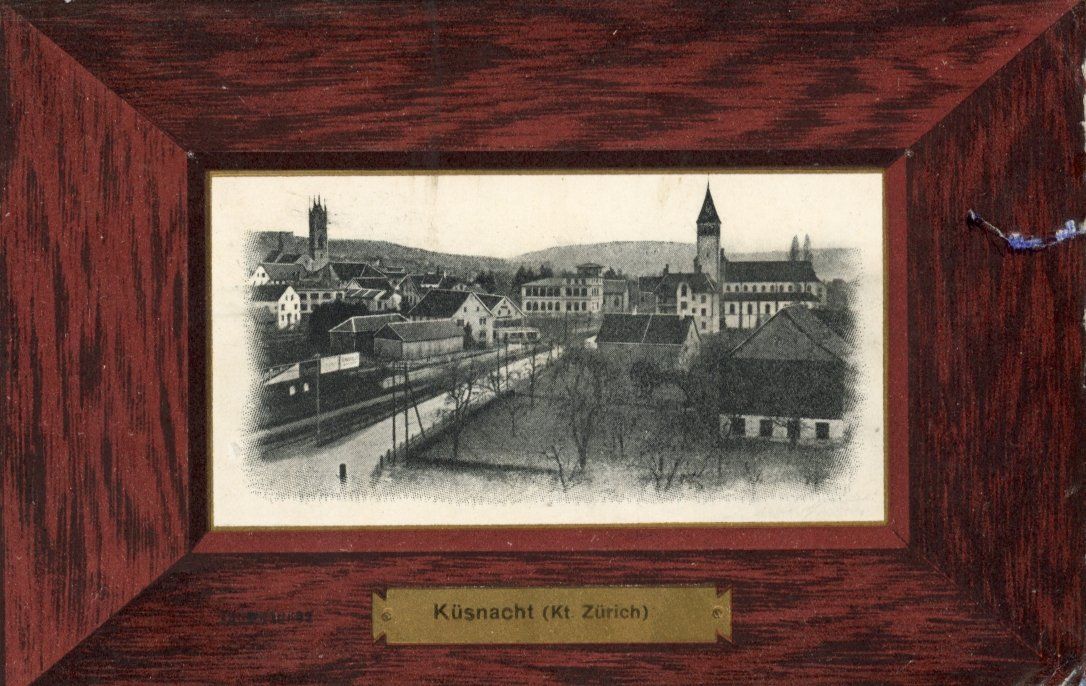 Cartoline postali: Küsnacht  ZH        um 1909 – Usato da Brig venduto da Valcards54