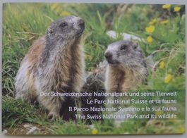 2014, Briefmarken-Heft CH Nationalpark und seine Tierwelt.