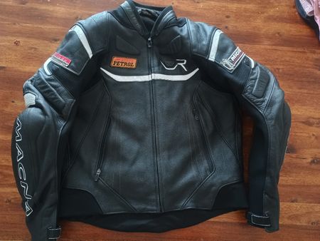 Magna Leder Jacke, Top Zustand, Schwarz, Grösse XL