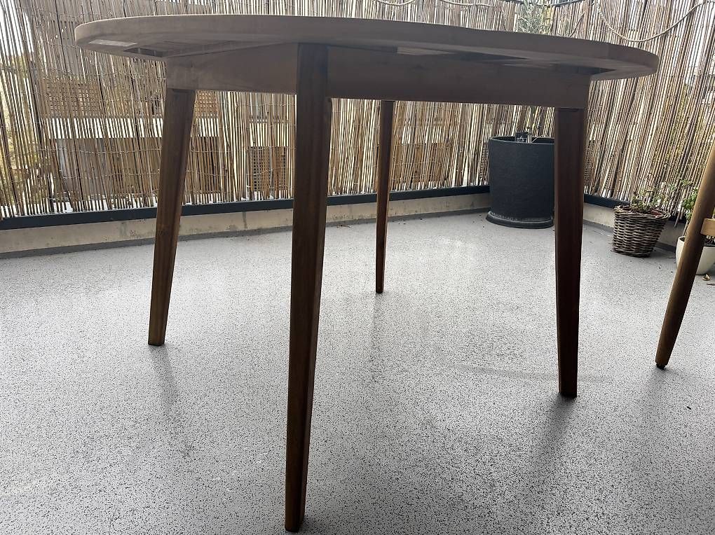 Tavoli: Teakholz Gartentisch rund 110cm – Nuovo e nell'imballaggio originale da Bremgarten AG venduto da val_ch 3