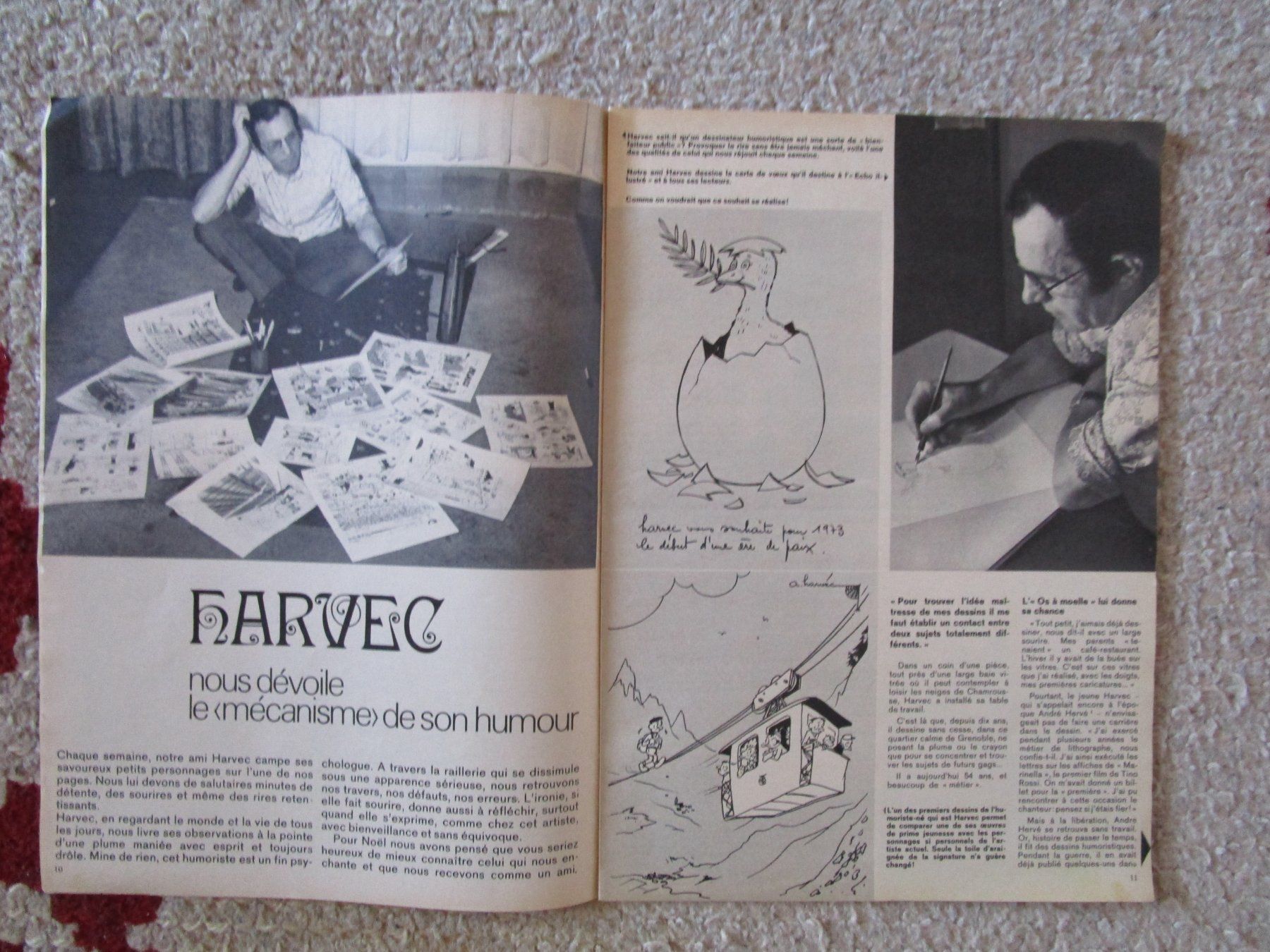 Riviste & Magazine: Harvec nous dévoile le mécanisme de son humour – Usato da Matran venduto da madren