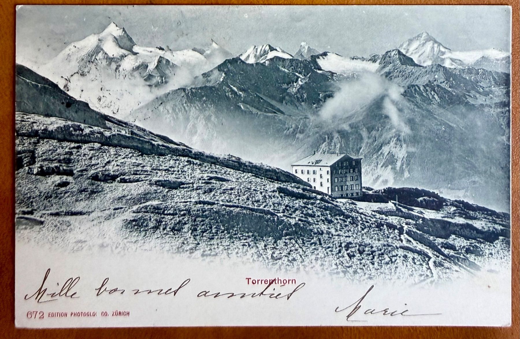 Cartoline postali: Leukerbad - Hotel Torrenthorn 1905 – Usato da Lutry venduto da Ediego