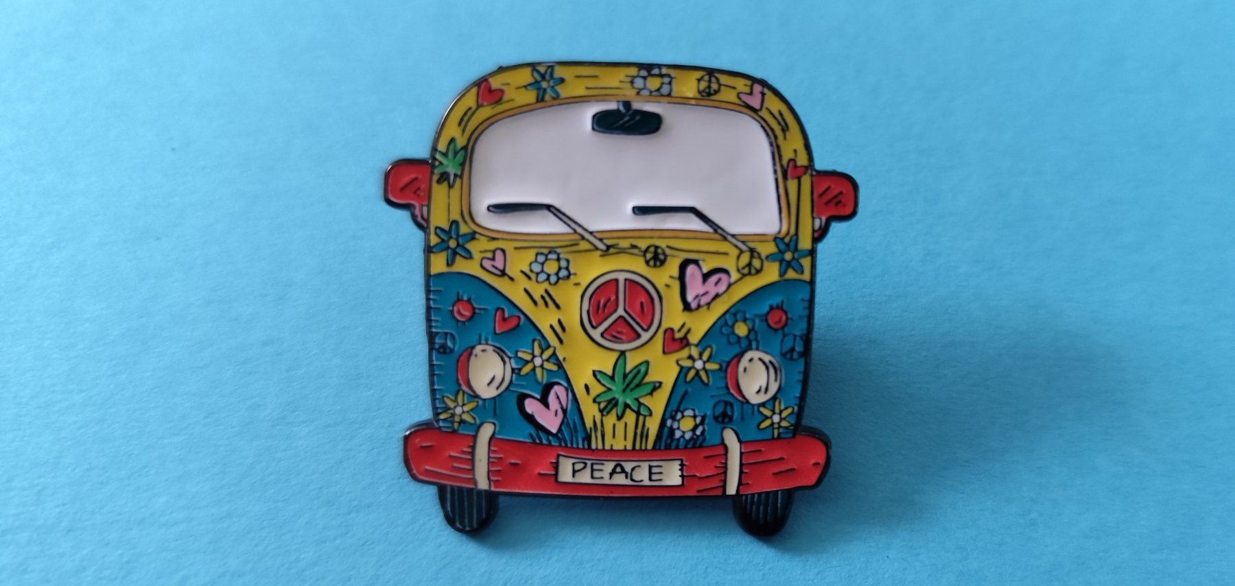 Volkswagen Placchette & Badge: Pin: VW Peace Bus ca. 3 cm – Nuovo e nell'imballaggio originale da Bettingen venduto da hamau2012 3