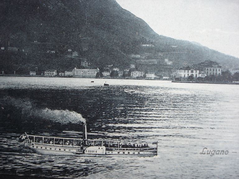 Cartes postales: LUGANO Monte Salvatore - Dampfschiff – D'occasion à Jona par philajona 2