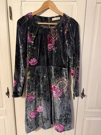 Samtkleid mit Blumenmuster, Odd Molly, Size 0