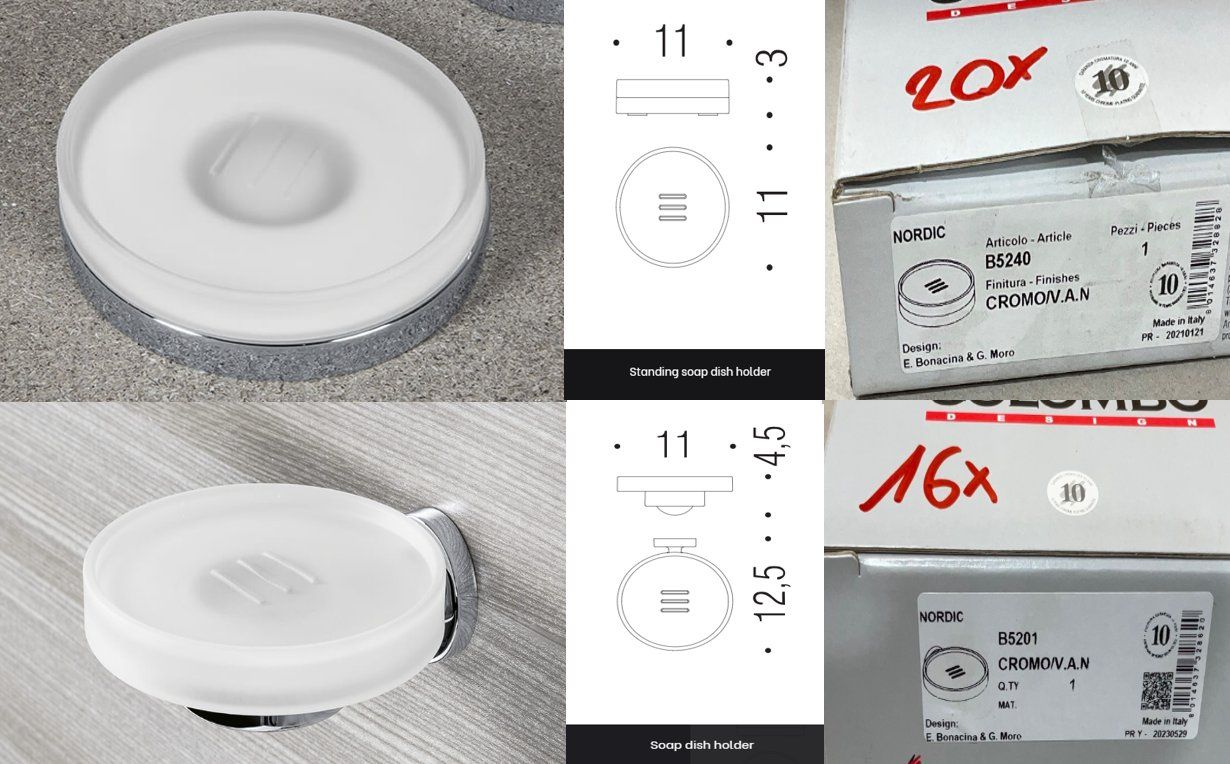 Portasapone: Posten (201Stk) Colombo Bad Accessoires – Nuovo (secondo la descrizione) da Derendingen venduto da Meisterstuecke 4