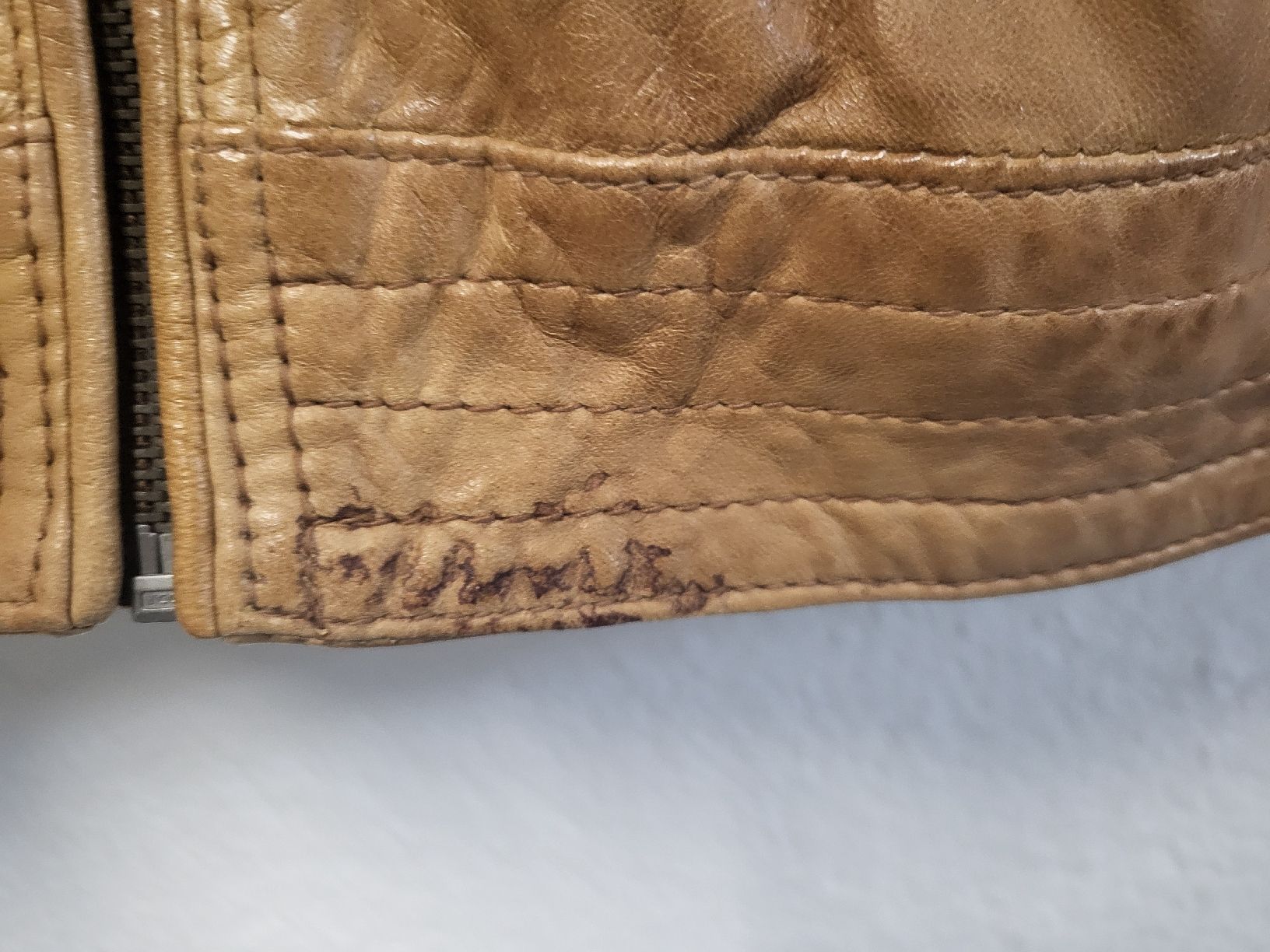 Giacche: Herren Lederjacke cognacfarbig – Usato da Rüschlikon venduto da Voxi 5