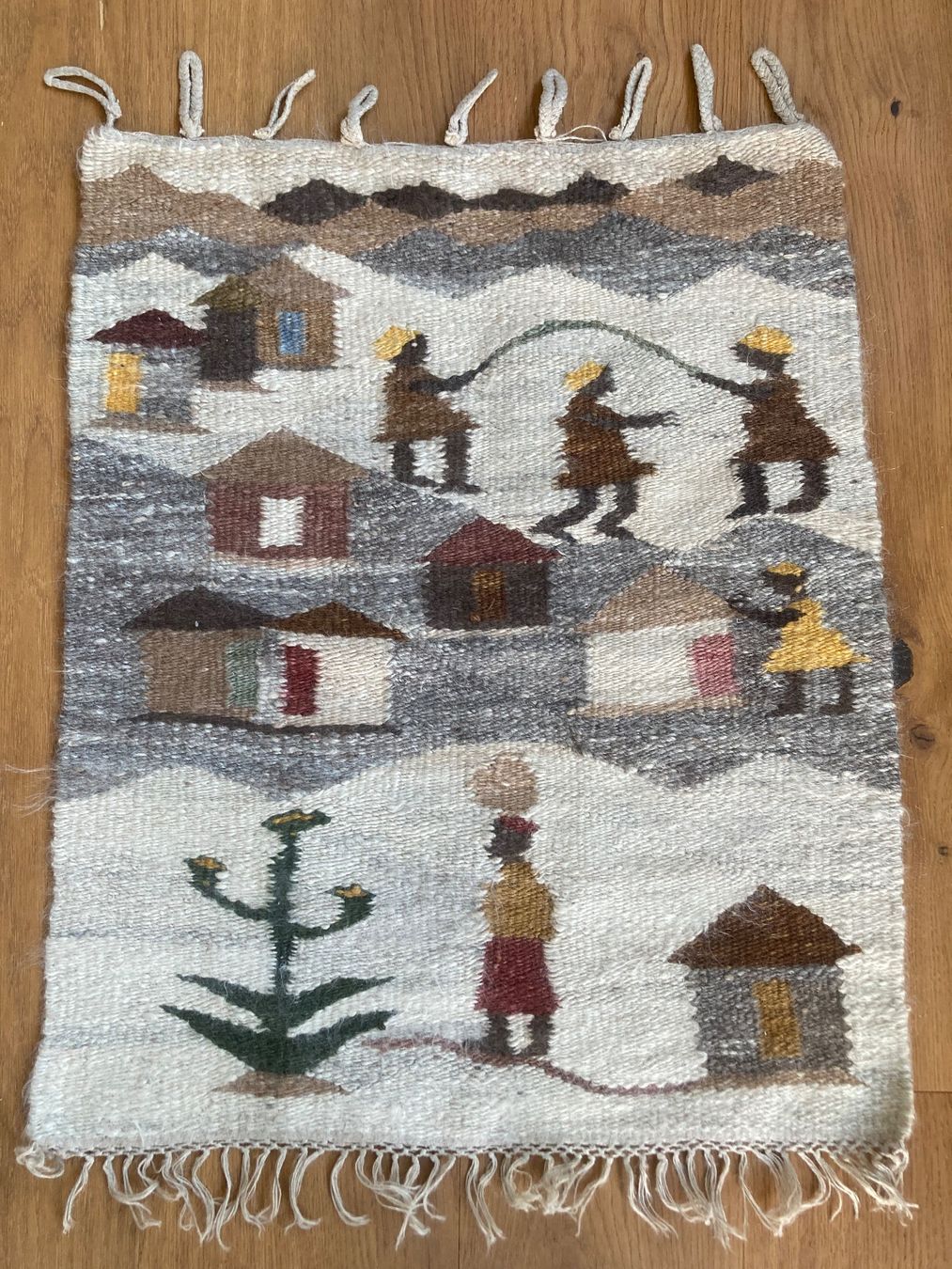 Tappeti: Südafrikanische Wohnkunst Teppich Lesotho Dorf – Usato da Worblaufen venduto da Invintage64 1