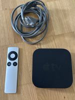 Apple TV 3. Generation mit Fernbedienung und Kabel