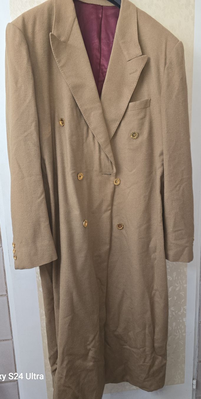 Cappotti: Edler Vintage Wollmantel, Camel – Usato da Gelterfingen venduto da charly3333