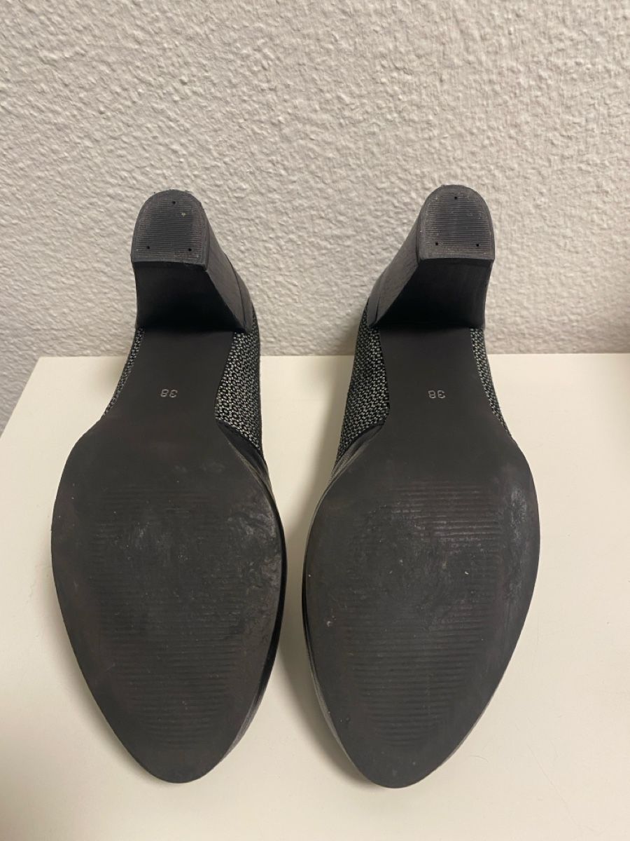 Damenschuhe: Damen Pumps schwarz gemustert Grösse 38 – Gebraucht aus Horw von shellylu 1
