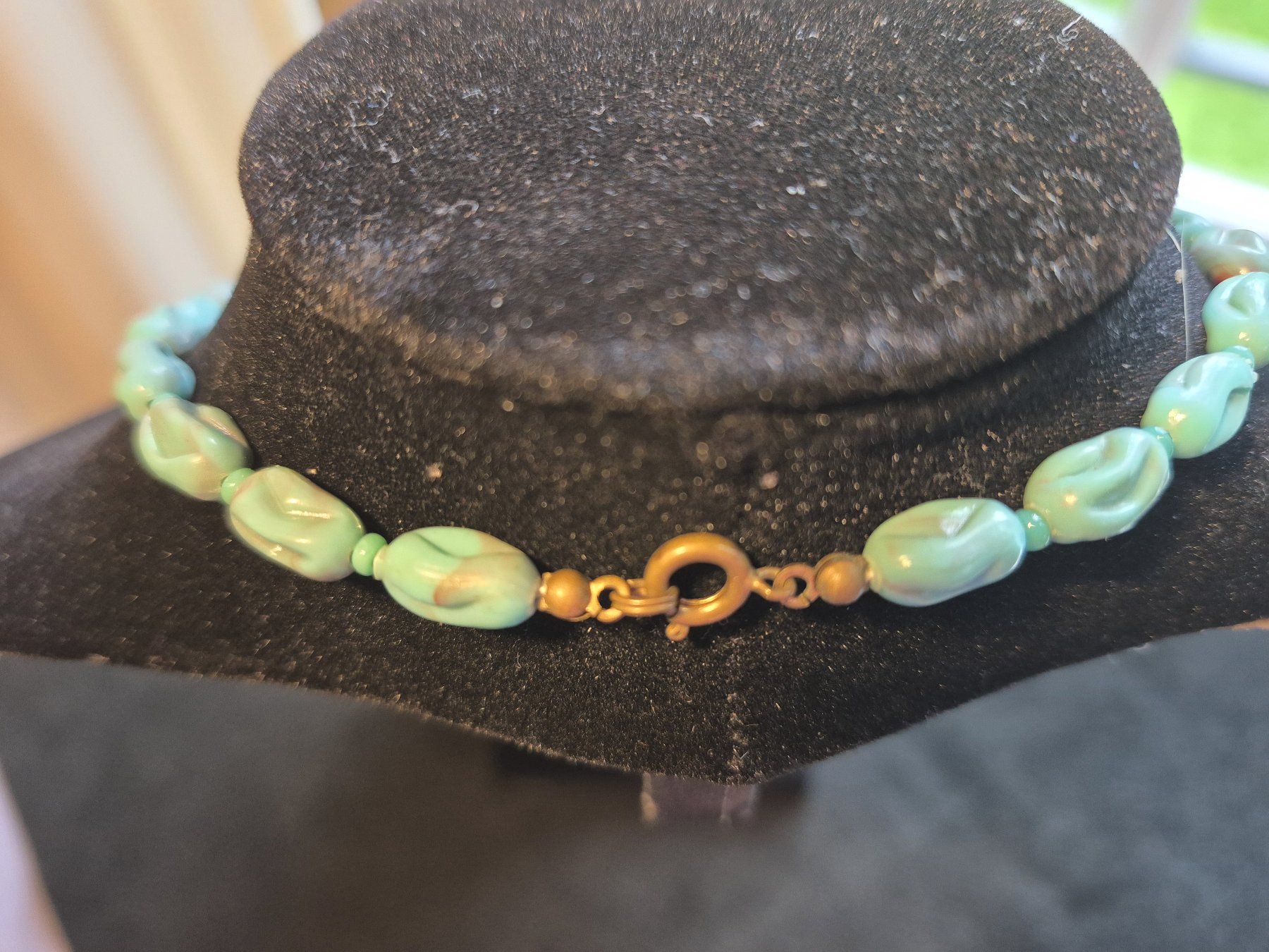 Catenine: Antike Bakelit blaue Halskette Collier, ca 1930-40 – Usato da Zürich venduto da helsan 4
