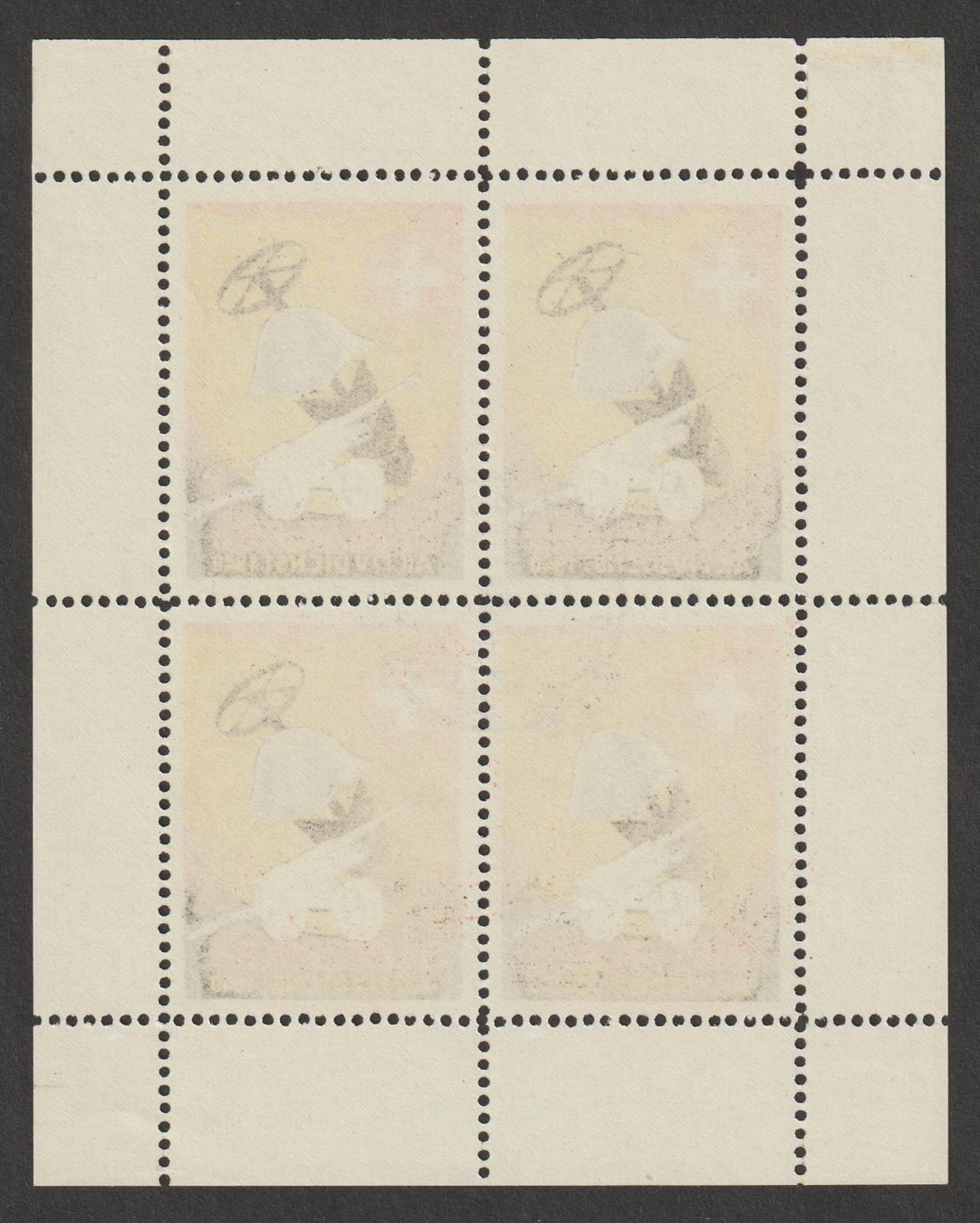Alle Briefmarken: Artillerie Nr. 57/3 o – Gebraucht aus Siebnen von Fstaehli 1