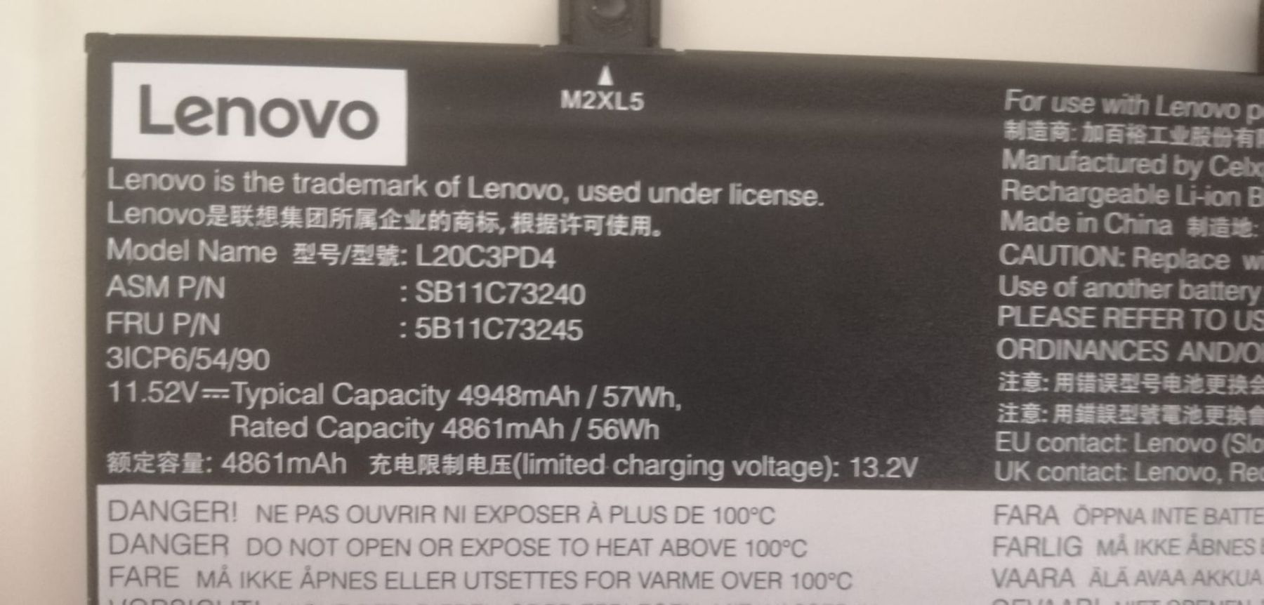 Lenovo Batterie: Lenovo ThinkPad Akku – Usato da St. Gallen venduto da maj_82nl 1