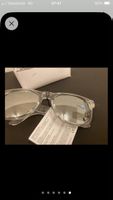 Sonnenbrille transparent mit Spiegelgläsern neuwertig